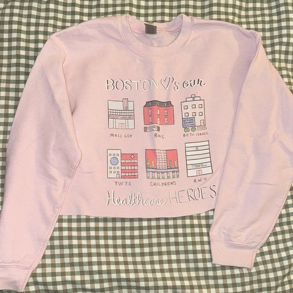 Tops - Pink Boston Healthcare Heroes Sweatshirt